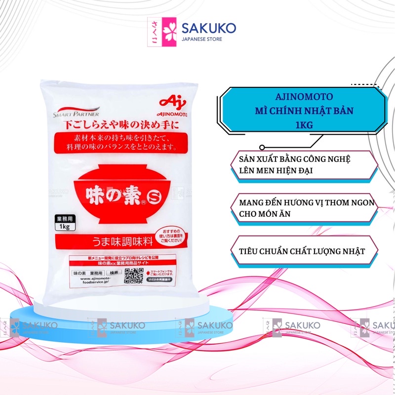 Mì Chính Nhật, Bột Ngọt AJINOMOTO 1Kg Nội Địa Nhật Bản - SAKUKO