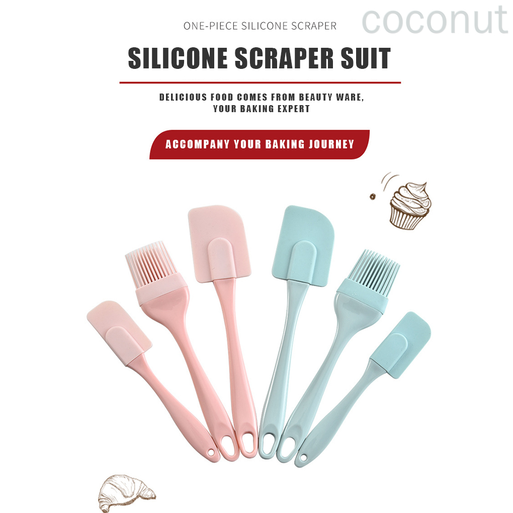 Set 3 Cọ Silicon Phết Dầu Làm Bánh Tiện Dụng