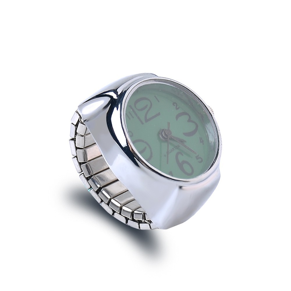 Nhẫn đồng hồ quartz mặt tròn nhiều màu