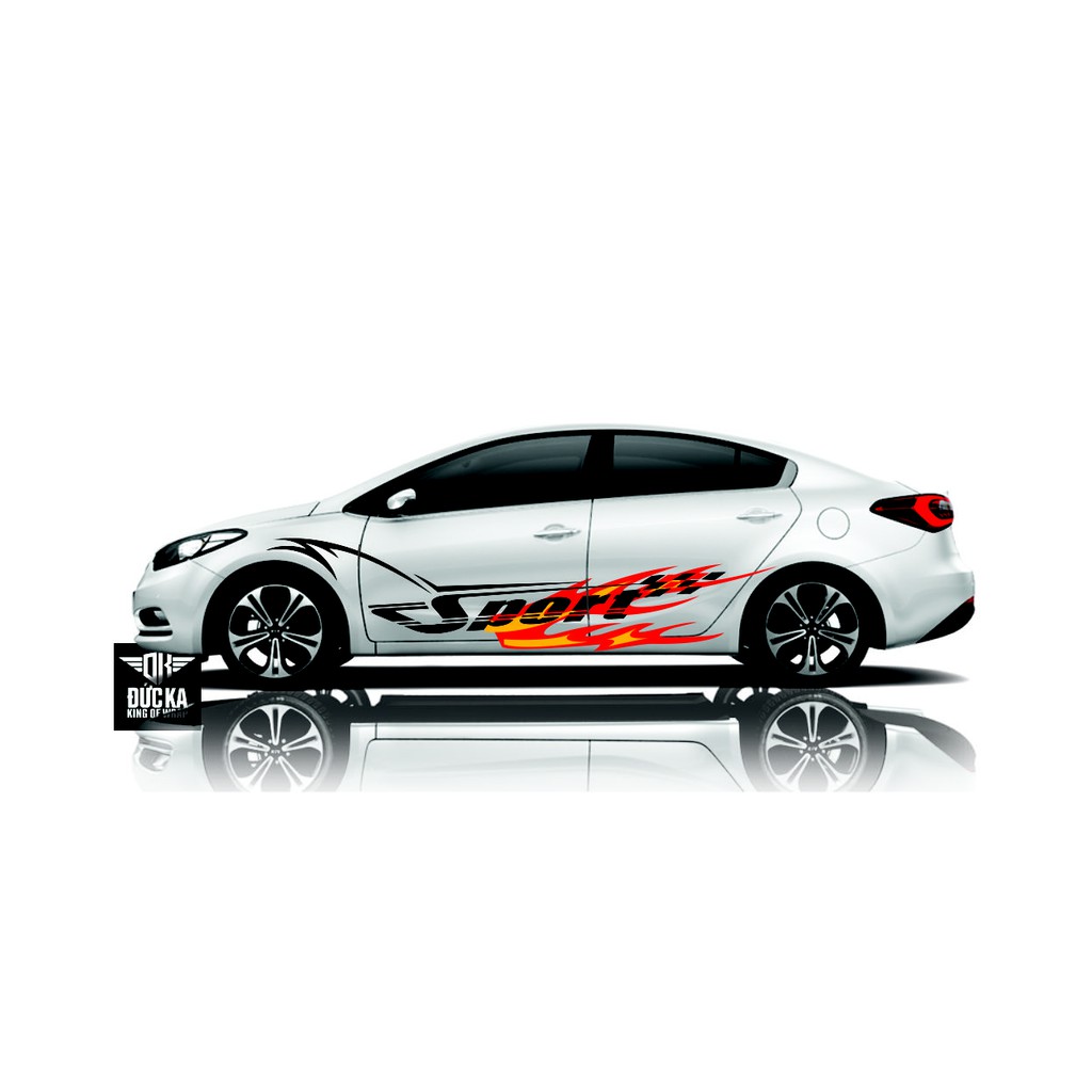 Decal Tem Xe Ô Tô Cerato - Decal cao cấp chính hãng 3 lớp