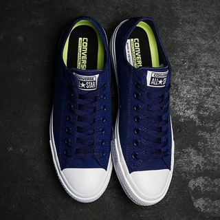 Giày Ck2 AllStar Nam Cổ Thấp Xanh Đậm