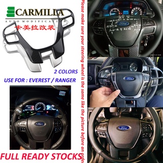 Miếng dán thiết kế độc đáo dùng trang trí vô lăng xe hơi Ford Everest Ranger 2016-2021 2022 + Acc