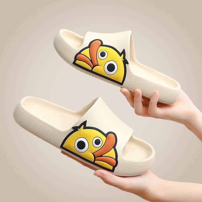 Dép Bánh Mì Đế Dày Hình Vịt Cute nhiều màu KS503