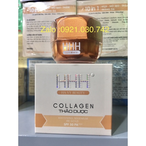 {chính hãng 100%}kem HHH collagen mụn-mờ sẹo-tham -trắng da-giảm nhờn -chống nắng hủ 12g