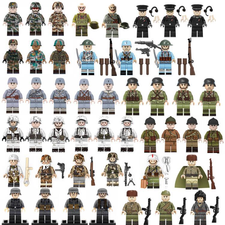 Mô Hình Đồ Chơi Lắp Ráp Quân Đội Olede PLA Soviet Snow Soldiers