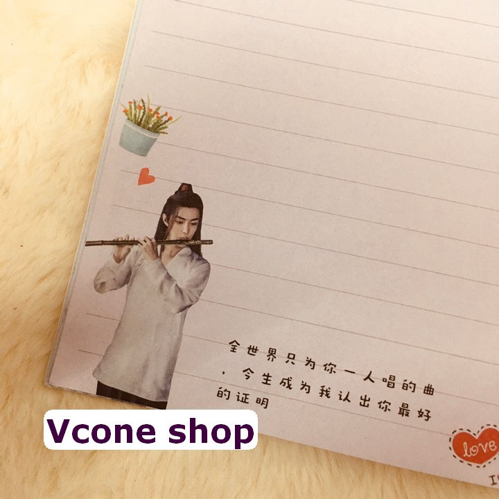 Vở Trần Tình Lệnh Ma Đạo Tổ Sư vở tập viết idol Trung Quốc ảnh bìa in màu quà tặng trang trí xinh xắn dễ thương