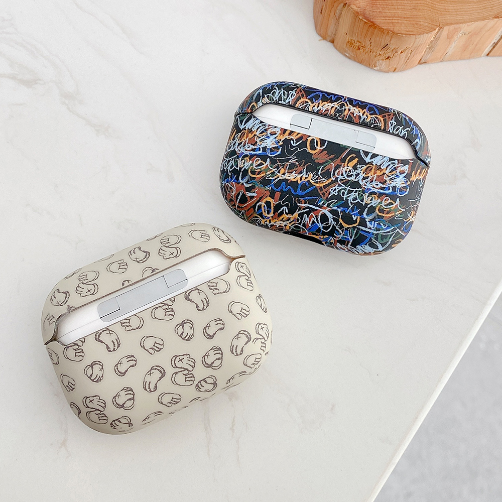 Vỏ Bảo Vệ Hộp Sạc Tai Nghe airpods 1 2 pro apple Không Dây Chất Liệu Mềm Họa Tiết kaws Phát Sáng Trong Bóng Tối