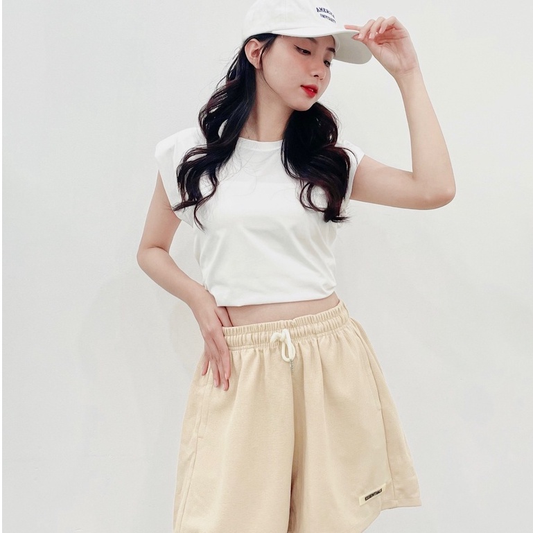 Quần short nữ FM Style lưng thun chất vải tổ ông dày dặn siêu xinh thời trang mùa hè 205200026