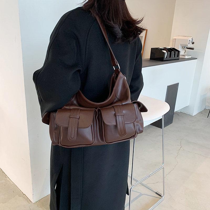 Túi Vải Tote Đeo Chéo Vai Sức Chứa Lớn Mẫu Mới 2022 Chống Nước Thời Trang Thu Đông Cho Nữ