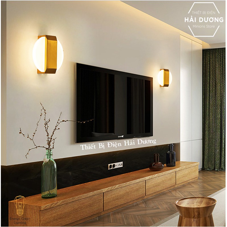 Đèn Tường Đồng Cao Cấp Kiểu Dáng Hiện Đại DT-622  Ánh Sáng Vàng - Led Siêu Sáng - Có video thực tế