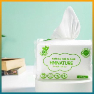 [CHÍNH HÃNG] Khăn khô đa năng, Khăn giấy khô HMNATURE- gói rút 200g siêu tiện lợi  TRAVEL