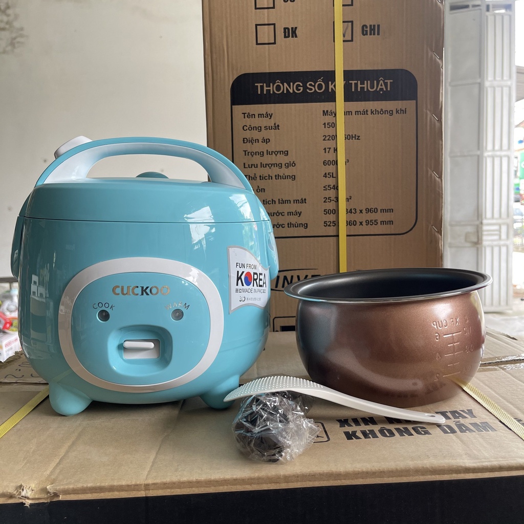 Nồi Cơm Điện mini CUCKOO CR387/NKMedia- Dung tích 1L,1L2,1L8 kiểu dáng Con Lợn Siêu Đáng Yêu, BH 12 tháng