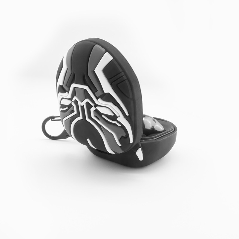 Vỏ bọc silicon bảo vệ hộp sạc tai nghe Galaxy Buds Live phong cách Black Panther