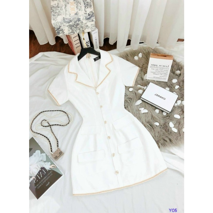 ĐẦM COTTON LẠNH, CỔ BLAZER, TAY NGẮN ( CONCEPT ĐI LÀM/ ĐI CHƠI ), HÀNG CAO CẤP, CHẤT VẢI MỀM MỊN, MÀU SẮC SANG TRỌNG, HI