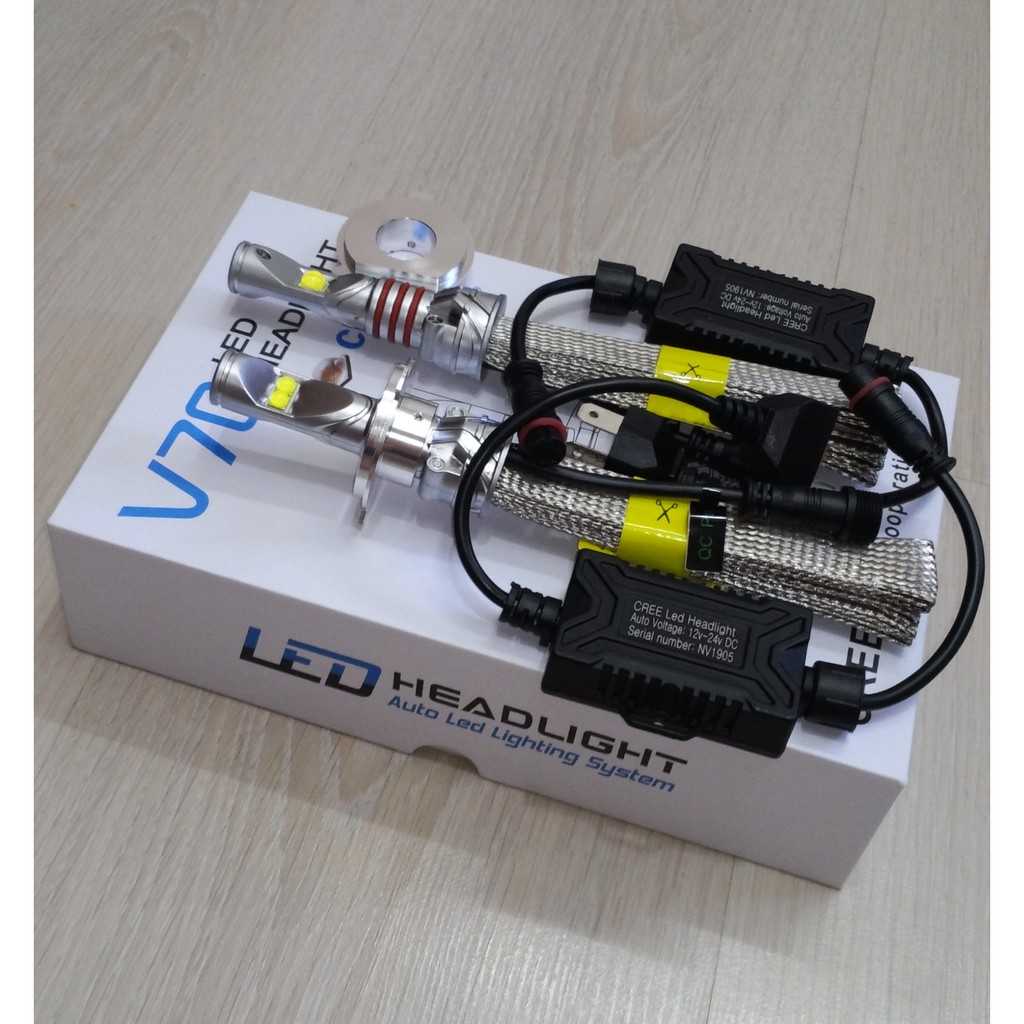 Model 2021 - 01 Bóng đèn Led CREE XHP70 V70 - Tùy chọn chân H4 , M5 và HS5