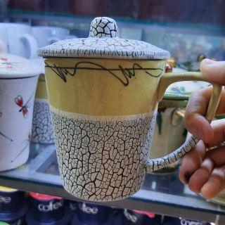 Cốc sứ có nắp Bát Tràng