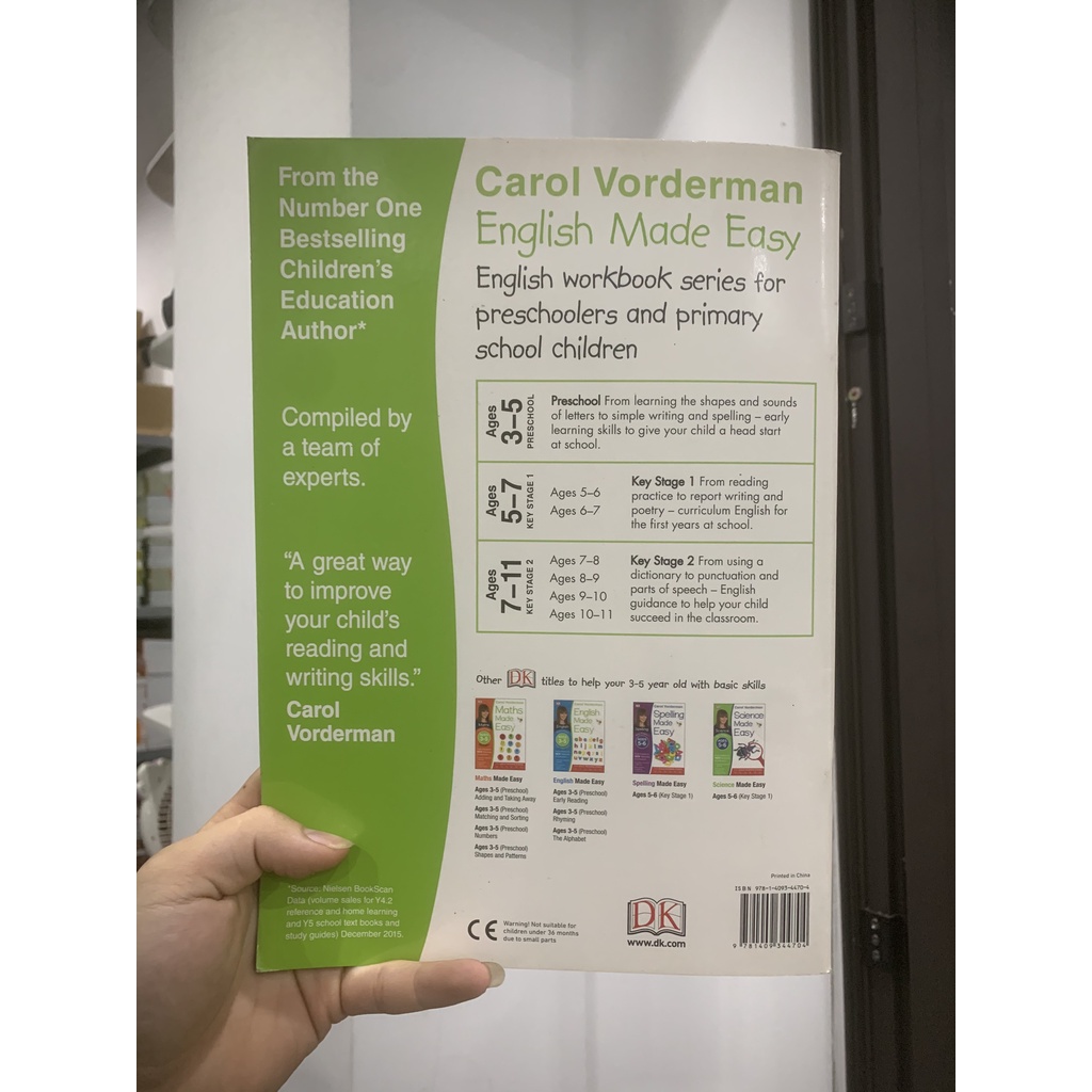 Sách - Early Writing Preschool Ages 3-5 - Home Learning - Carol Vorderman