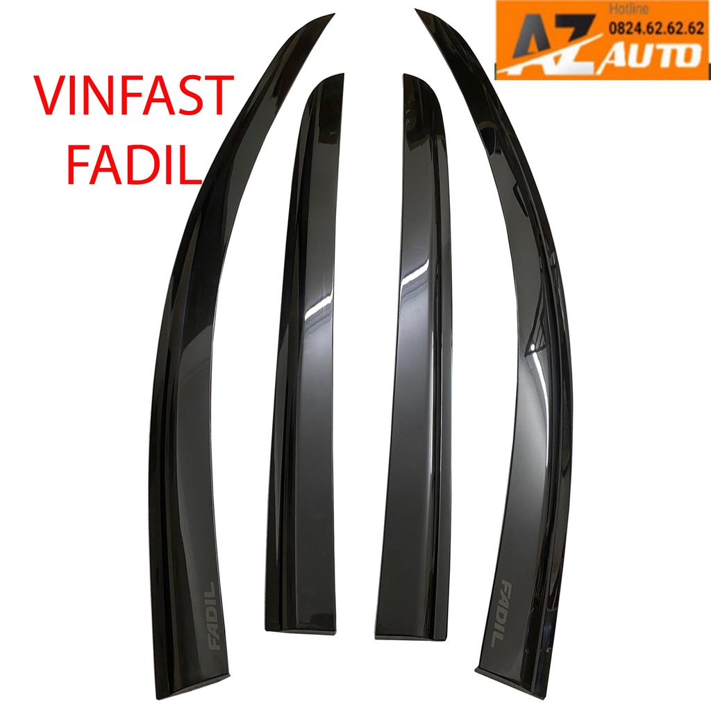 [Mã LIFEAUMAY giảm 10% tối đa 30k đơn 150k] Vè che mưa xe Vinfast Fadil nhựa đen - hàng thái