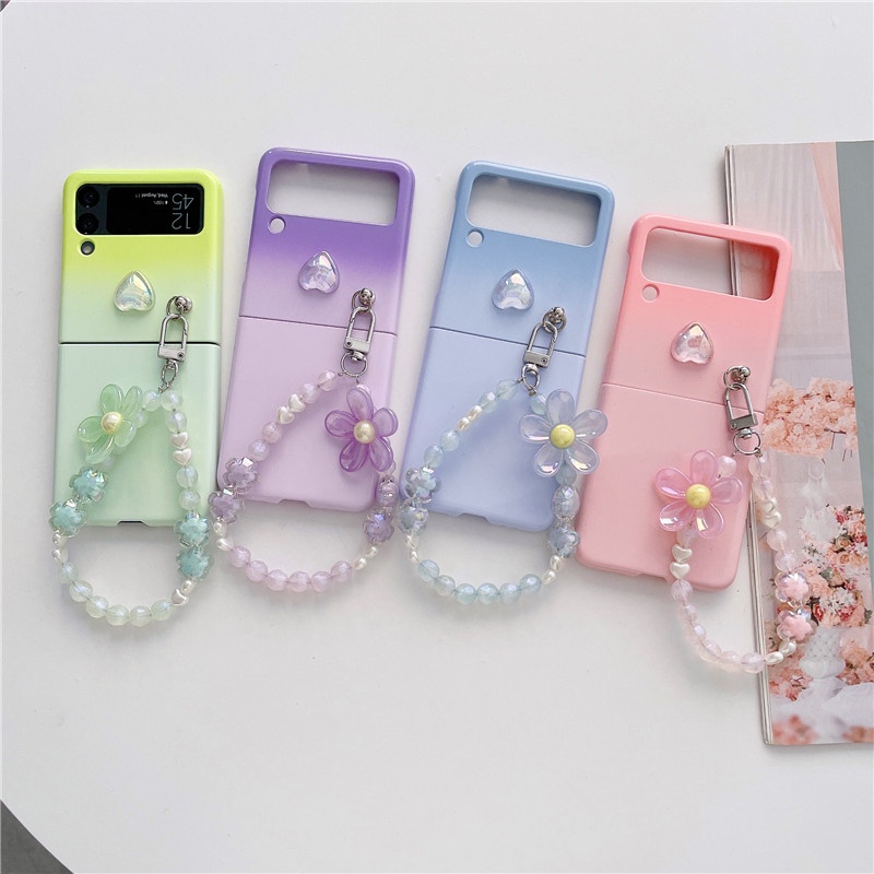 Ốp Điện Thoại Nắp Gập Toàn Diện Chống Sốc Màu Gradient Cho Samsung Galaxy Z Flip 4 Z Flip 3 Zflip 3 Z Flip 4 Flip 3