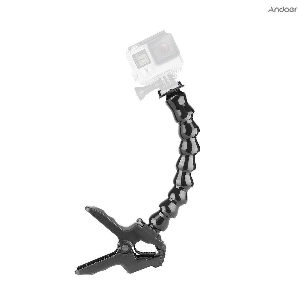 ✧ Flexible Action Camera Clamp Mount Adjustable Bracket Holder Stand for GoPro Hero 7/6/5/4 for SJCAM Xiaomi Yi 4K 4K+ Sports Cameras Accessories