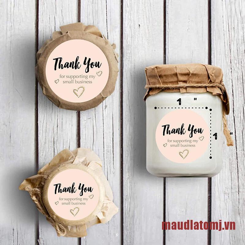 ATOMJ Round Thank You For Supporting My Small Business Hand Made Labels Stick