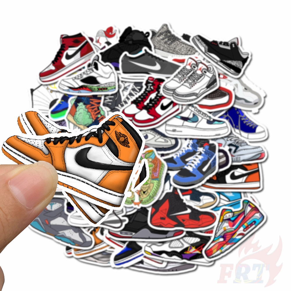 ❉ Sports Shoes - Fashion Brand Series 01 Stickers ❉ 50Pcs/Set DIY Luggage Laptop Skateboard Doodle Stickers