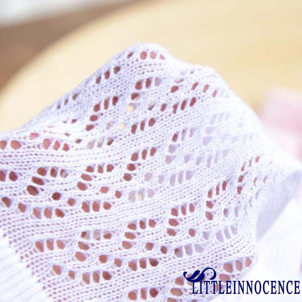 Vớ cotton phối ren dài đến đầu gối cho bé gái