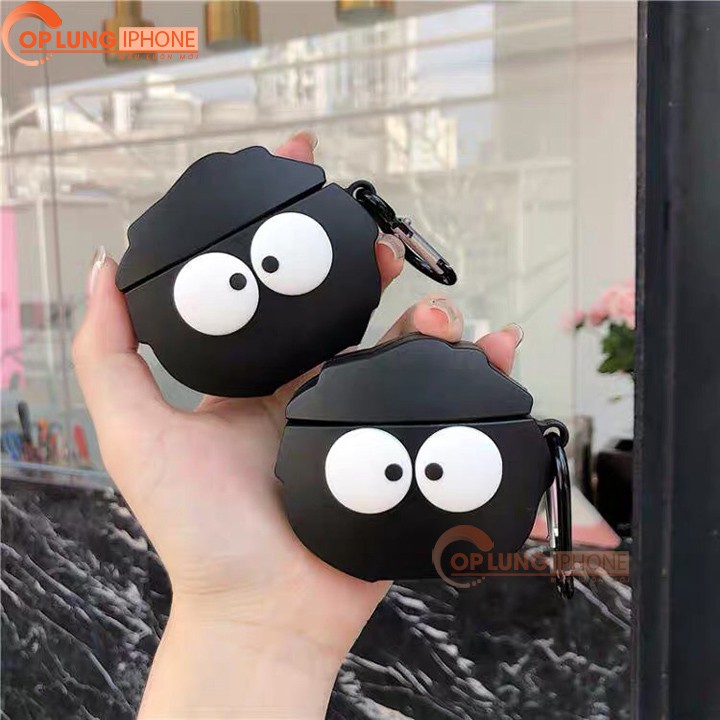 Case Airpods Hình Cục Than, Vỏ bao Airpods 1 2 Pro silicon đựng tai nghe bluetooth , tai nghe không dây TSTD