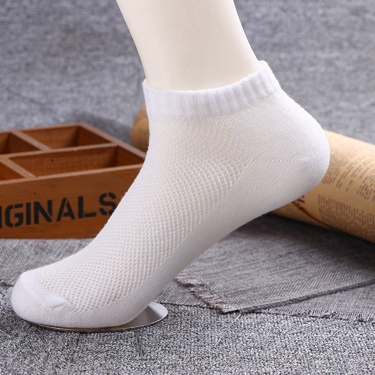 Vớ cotton cổ ngắn unisex nhiều màu tùy chon