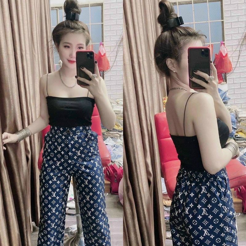 Áo 2 dây bún croptop phiển bản mới