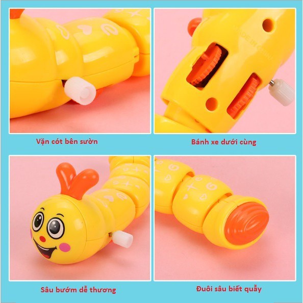 Đồ chơi Sâu Chạy Cót Tăng Khả Năng Sáng Tạo Và Vận Động Cho Bé