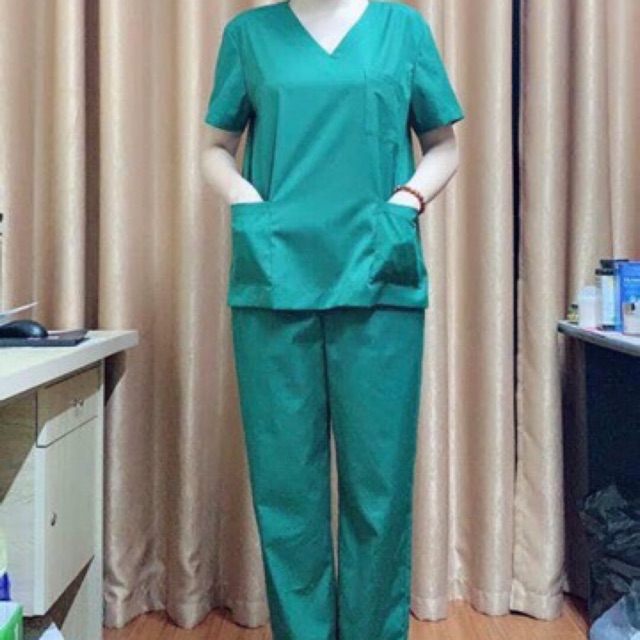 Bộ Quần Áo Scrubs Phẫu Thuật Bác Sĩ , Blouse Điều Dưỡng , Đồng Phục Phẫu Thuật , Spa