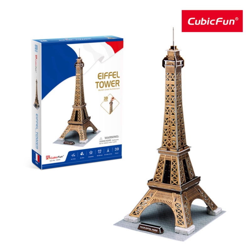 Đồ Chơi CUBIC FUN Trẻ Em Xếp Hình 3D: Tháp Eiffel C044H