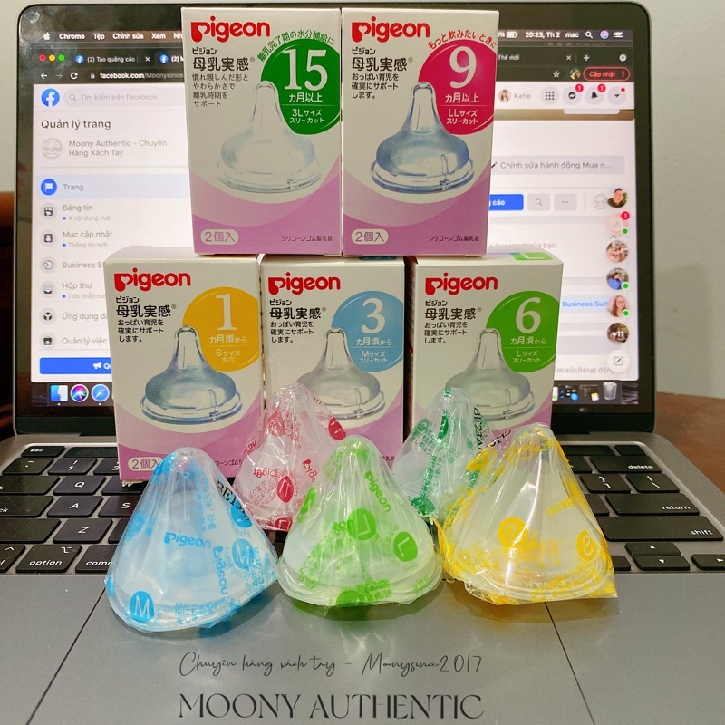 Núm Ti Pigeon nội địa Nhật Bản S-M-L-LL-3L