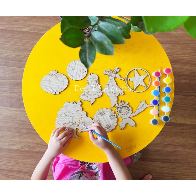 Sét tô màu cho bé chủ đề Trung thu