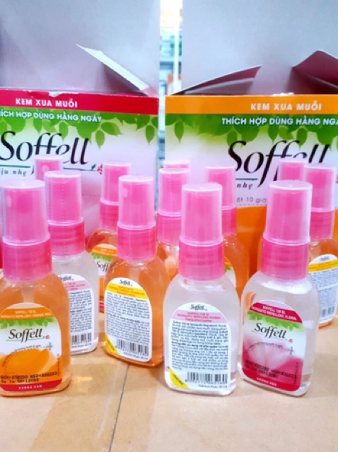 Soffell xịt 30ml và 80ml (xịt chống muỗi trong 8 giờ)