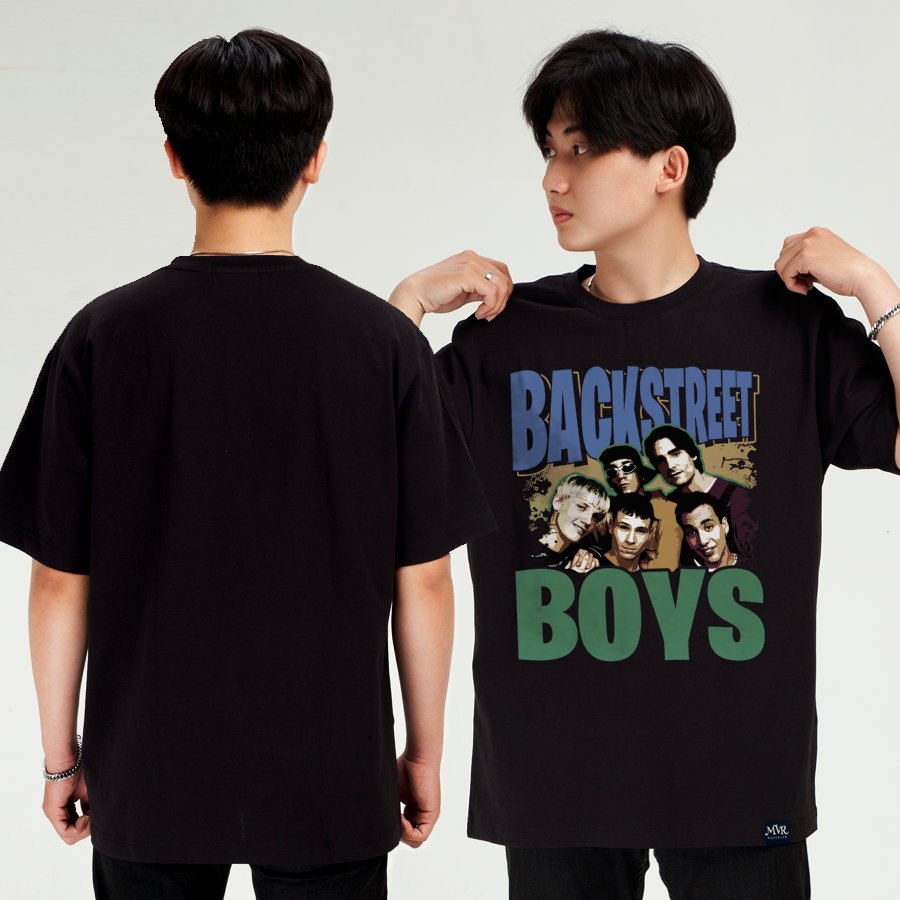 Áo thun nam nữ tay lỡ Cotton thoáng mát huyền thoại âm nhạc backstreet MVR KK3885