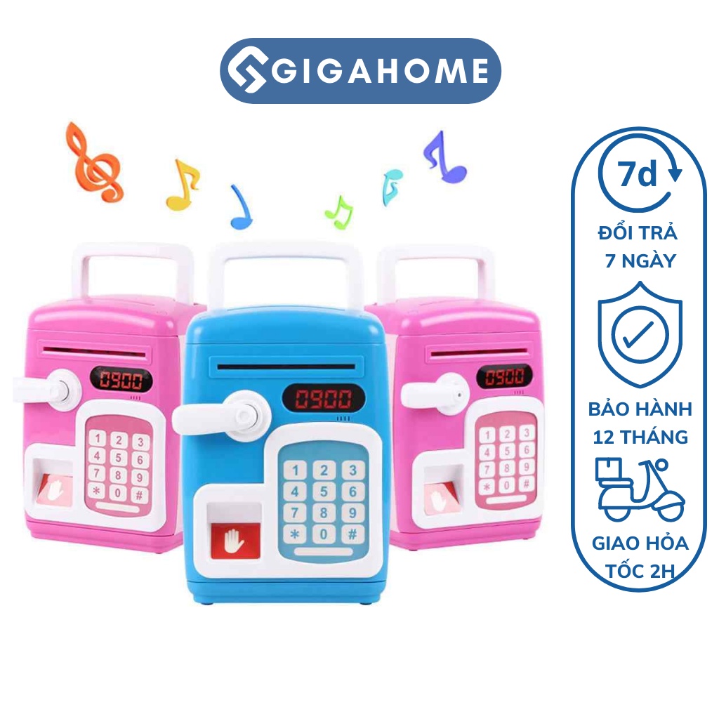 Két Sắt Điện Tử Mini Có Khóa Vân Tay Và Mật Khẩu Thông Minh Cho Bé GIGAHOME 9661