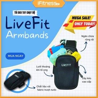 Túi đeo tay chạy bộ chống nước LiveFit cao cấp - Armbands