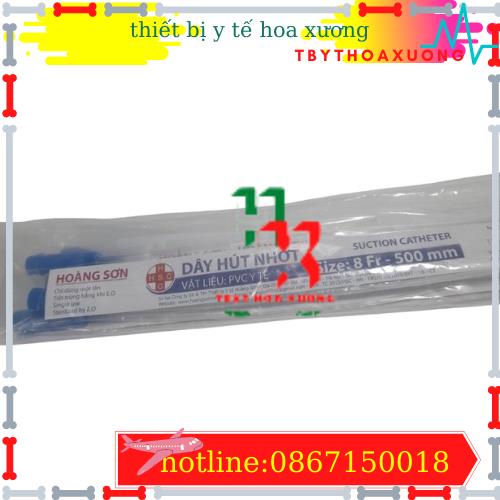 Combo 10 Dây Hút Dịch, Hút Nhớt, Hút Đờm Hoàng Sơn không kiểm soát Các Số 6,8, 10, 12, 14, 16