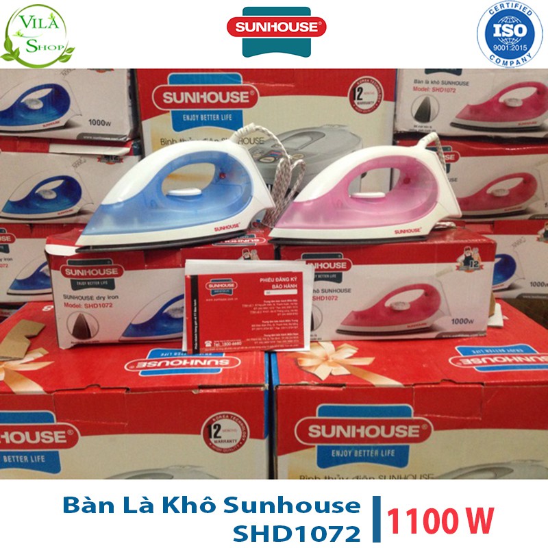 Bàn Là Khô Sunhouse SHD1072, Bàn Ủi Khô Cảm Biết Nhiệt Đóng Ngắt - An Toàn Tuyệt Đối Khi Sử Dụng