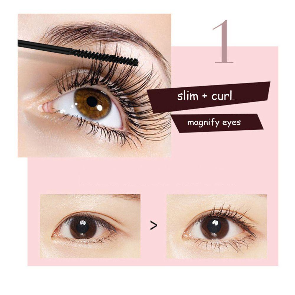 Khuôn vẽ lông mày/ Mascara RIPE GIRL chuốt mượt mà làm cong và dày mi sợi tơ tằm 4d không thấm nước chống thấm mồ hôi