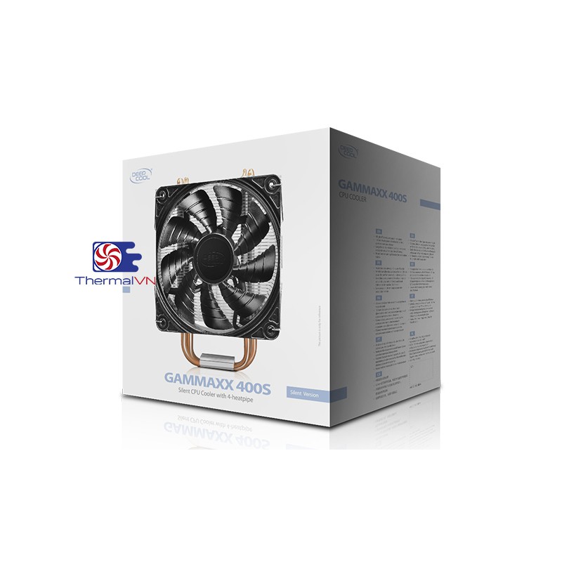 Quạt tản nhiệt cpu DeepCool GAMMAXX 400S - Hiệu năng giảm nhiệt cực tốt, hỗ trợ socket 115x, 1366, AMD