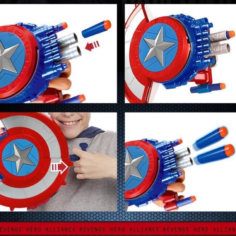 Khiên đội trưởng mỹ- khiên captain america 2 chế độ cho bé