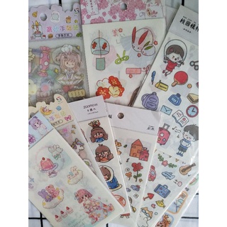 Sticker 4 tấm, 6 tấm dễ thương