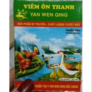 5 vỉ viêm ôn thanh cho gà đá