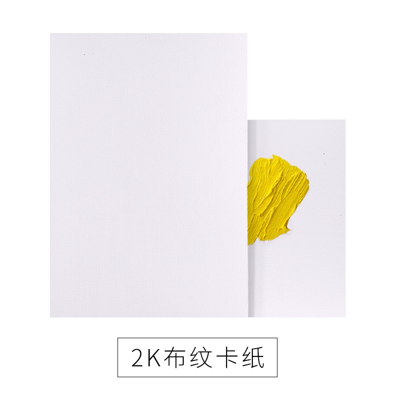 Giấy bìa cứng propylene dày 4K 2K 8K màu trắng họa tiết mặt vải dùng vẽ màu nước