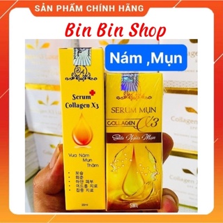 Combo serum nám + serum mụn x3 mỹ phẩm đông anh chính hãng