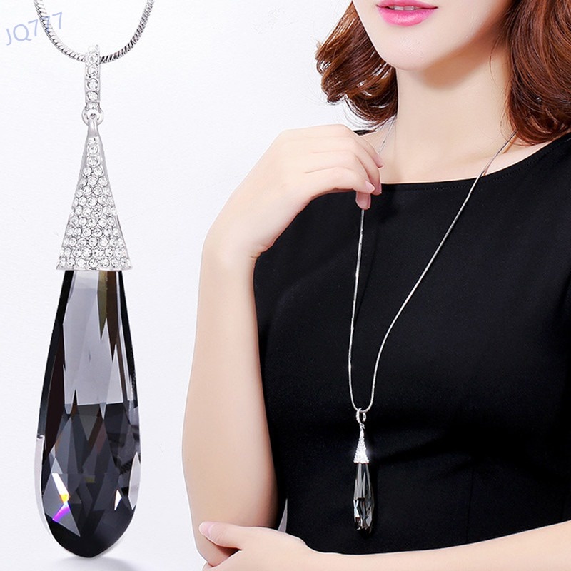 Thời Trang Vòng cổ Hợp Kim Đính Đá Nhiều Màu Sắc