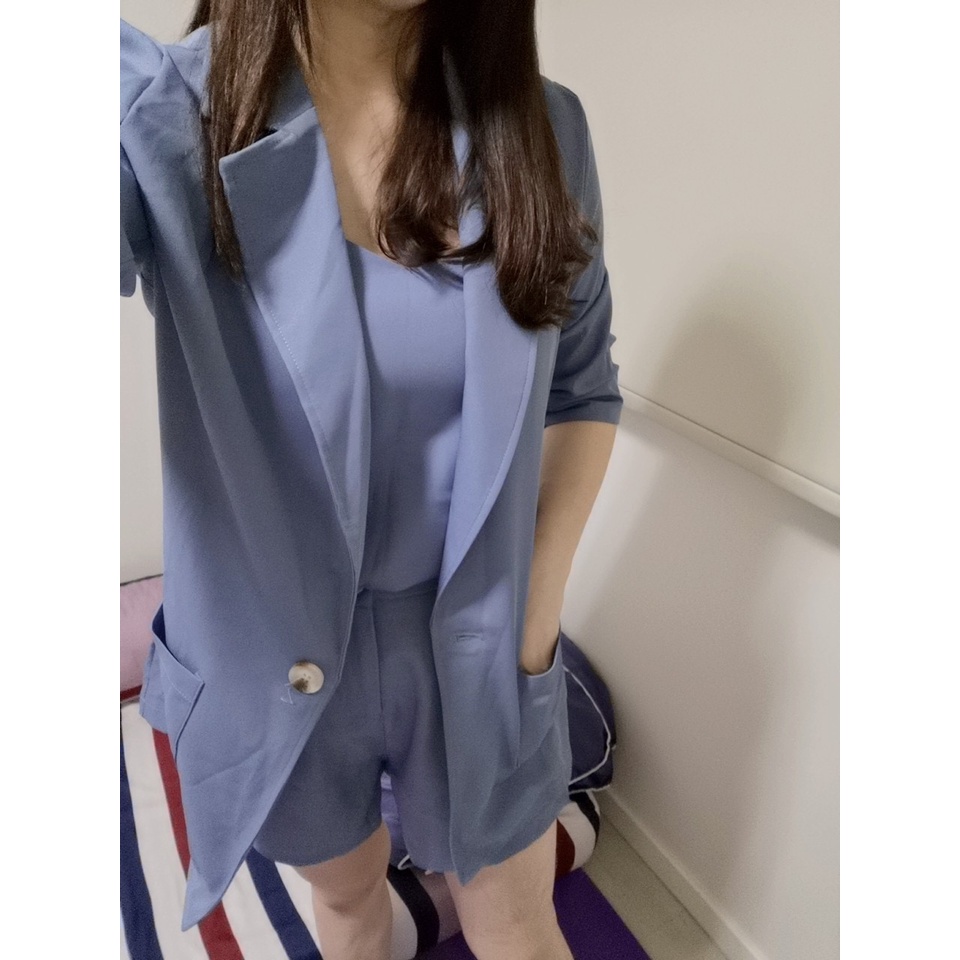 [LOẠI 1] Set Blazer 3 món quần + áo 2 dây + blazer Hàn Quốc (Có ảnh thật ở cuối) - A504 | BigBuy360 - bigbuy360.vn